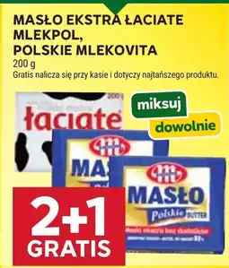 Stokrotka Market Mlekpol, Mlekovita Masło ekstra Łaciate, Polskie oferta