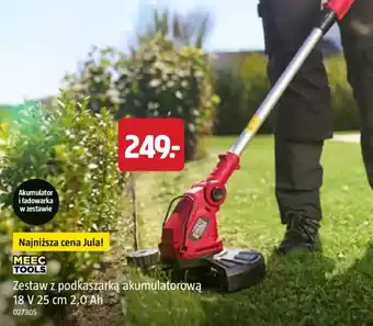 Meec tools Zestaw z podkaszarką akumulatorową