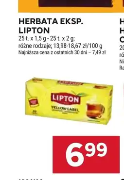 Stokrotka Market Lipton Herbata ekspresowa oferta