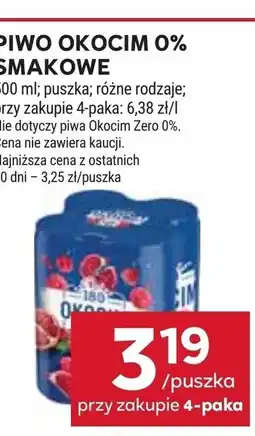 Stokrotka Market Okocim Piwo 0% smakowe oferta