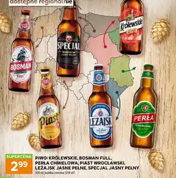 Stokrotka Market Piwo Królewskie, Bosman Full, Perła Chmielowa, Piast Wrocławski, Leżajsk Jasne Pełne, Specjal Jasny Pełny oferta