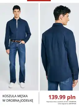 Big Star Koszula męska w drobną jodełkę oferta