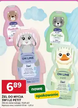 Stokrotka Market On line Żel do mycia 3w1 Le Petit oferta