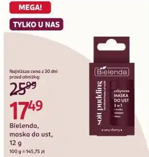 Rossmann Bielenda, maska do ust oferta