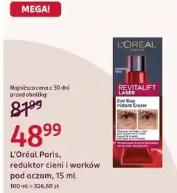 Rossmann L'Oréal Paris, reduktor cieni i worków pod oczam oferta