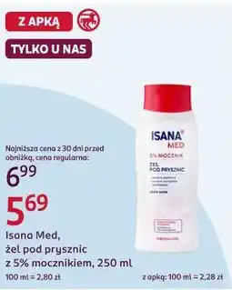 Rossmann Isana Med, żel pod prysznic z 5% mocznikiem oferta