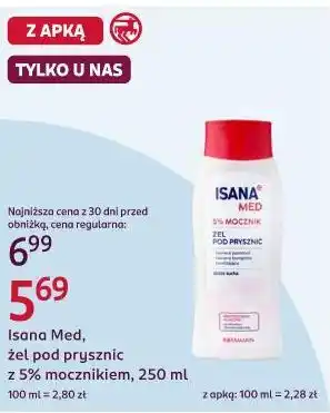 Isana Med, żel pod prysznic z 5% mocznikiem