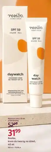Rossmann Resibo daywatch, krem do twarzy na dzień oferta