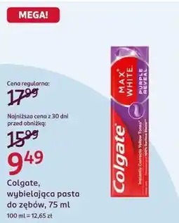 Rossmann Colgate, wybielająca pasta do zębów oferta