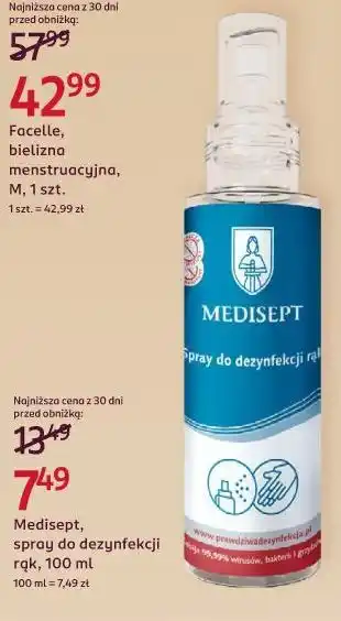 Rossmann Medisept, spray do dezynfekcji rąk oferta