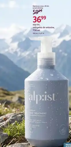 Rossmann alp:ist, odżywka do włosów oferta