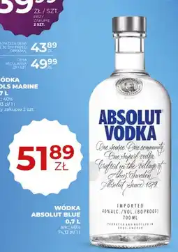 Duży Ben Wódka Absolut Blue 40% oferta