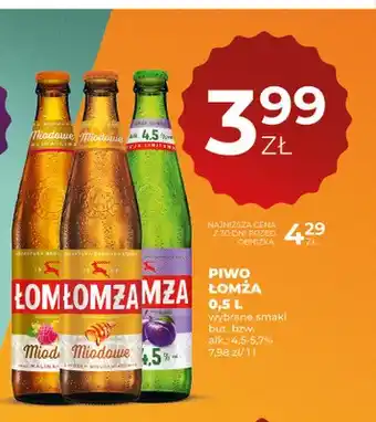 Piwo Łomża Miodowe z miodem wielokwiatowym