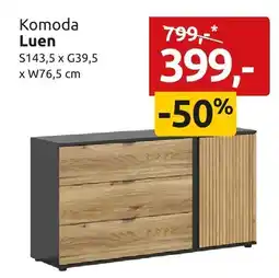 Black Red White Komoda Luen S143,5xG39,5xW76,5cm oferta