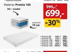 Black Red White Materac Premia 160 H2 - średni wysokość 19cm oferta