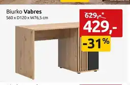 Black Red White Biurko Vabres S60xD120xW76,5cm oferta
