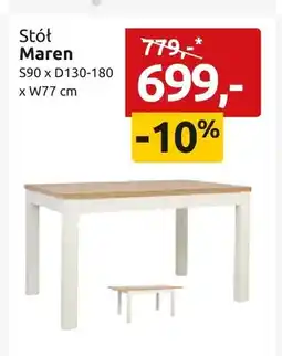 Black Red White Stół Maren S90xD130-180xW77cm oferta