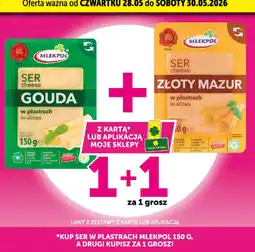 ABC Mlekpol Ser w plastrach Gouda lub Złoty Mazur oferta