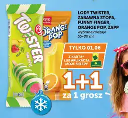ABC Algida Lody Twister, Zabawna Stopa, Funny Finger, Orange Pop, Zapp oferta
