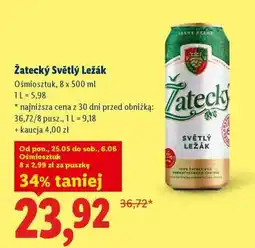 Lidl Žatecký Světlý Ležák oferta