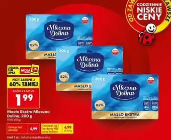 Biedronka Masło Ekstra Mleczna Dolina 200 g oferta