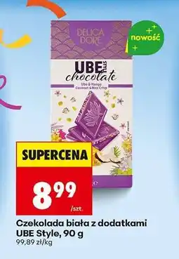 Biedronka Czekolada biała z dodatkami UBE Style, 90 g oferta