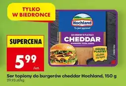 Biedronka Ser topiony do burgerów cheddar Hochland, 150 g oferta