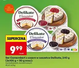 Biedronka Delikate Camembert z sosem żurawinowym oferta