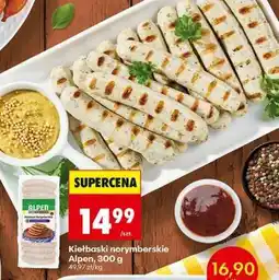 Biedronka Kiełbaski norymberskie Alpen, 300 g oferta