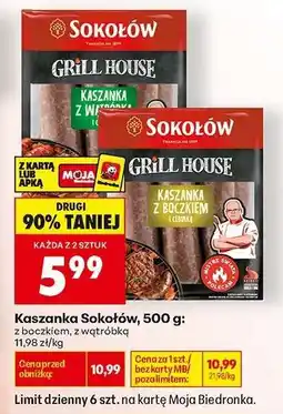 Biedronka Kaszanka Sokołów, 500 g oferta