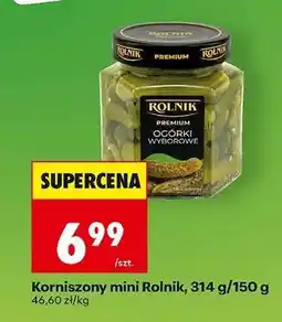 Biedronka Korniszony mini Rolnik, 314 g/150 g oferta