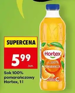 Biedronka Sok 100% pomarańczowy Hortex, 1l oferta