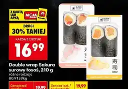 Biedronka Double wrap Sakura surowy łosoś, 210 g oferta