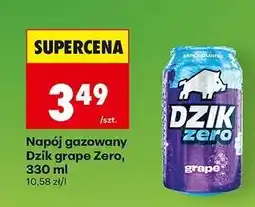 Biedronka Napój gazowany Dzik grape Zero, 330 ml oferta