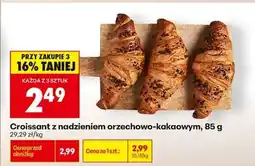 Biedronka Croissant z nadzieniem orzechowo kakaowym , 85 g oferta