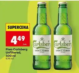 Biedronka Piwo Carlsberg Unfiltered, 500 ml oferta