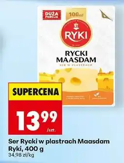 Biedronka Ser Rycki w plastrach Maasdam Ryki 400 g oferta