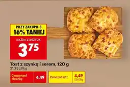 Biedronka Tost z szynką i serem , 120 g oferta