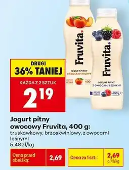 Biedronka Jogurt pitny owocowy Fruvita, 400 g oferta