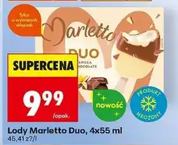 Biedronka Lody Marletto Duo, 4x55 ml oferta