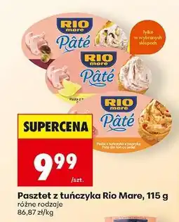 Biedronka Pasztet z tuńczyka Rio Mare, 115 g oferta