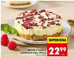 Biedronka Sernik z maliną i płatkami róży, 450 g oferta