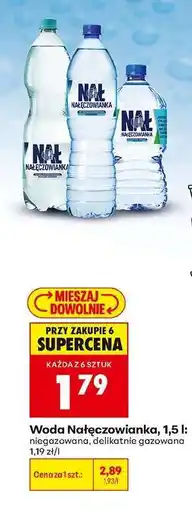 Biedronka WODA NAŁĘCZOWIANKA 1,5 L oferta