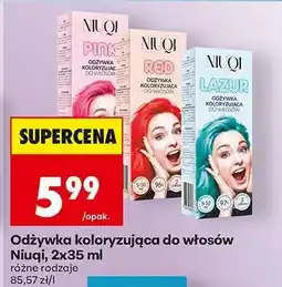 Biedronka Odżywka koloryzująca do włosów Niuqi, 2x35 ml oferta