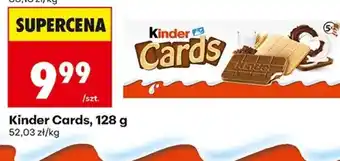 Biedronka Kinder Cards, 128 g oferta