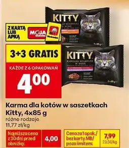 Biedronka Karma dla kotów w saszetkach Kitty, 4x85 g oferta