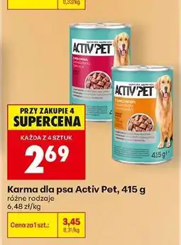 Biedronka Karma dla psa Activ Pet, 415 g oferta