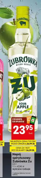 Delikatesy Centrum Napój spirytusowy Żubrówka Żu oferta