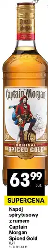 Delikatesy Centrum Napój spirytusowy z rumem Captain Morgan Spiced Gold oferta