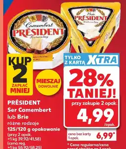 Kaufland Président Ser Camembert lub Brie oferta